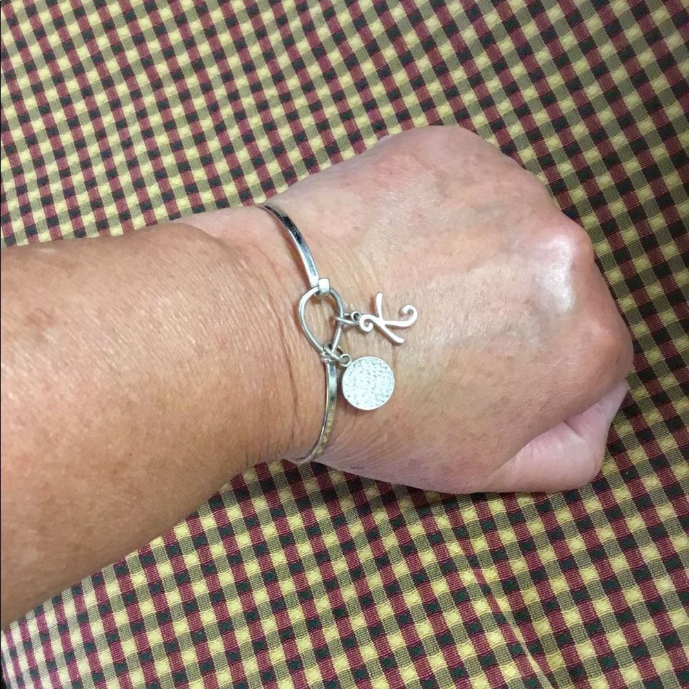 Initial - K / Bangle Bracelet